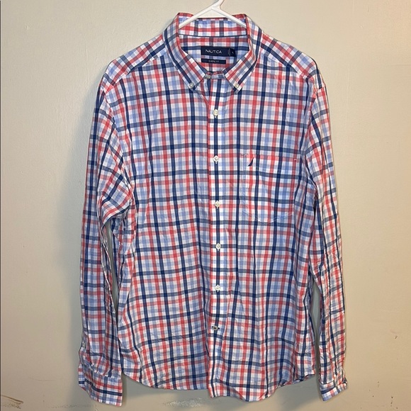 Nautica Other - Nautica Red and Blue Plaid Casual Shirt